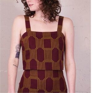 Paloma Wool Frances Top in Wine